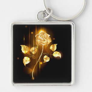 Porte-clés Rose d'or ( rose d'or )