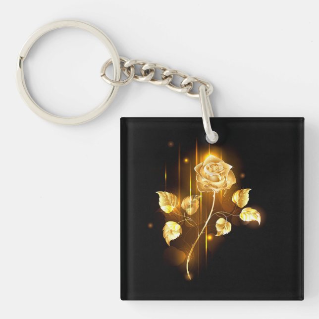 Porte-clés Rose d'or ( rose d'or ) (Devant)