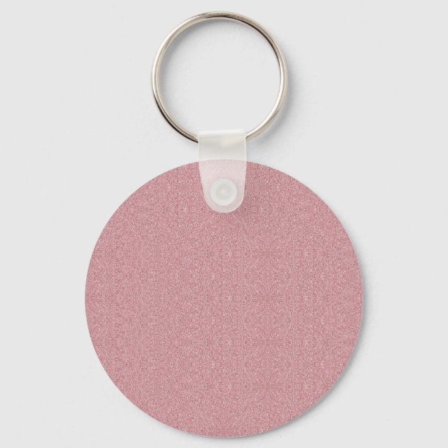 Porte-clés Rose Gold Blank Modèle personnalisé Élégant modern (Recto)