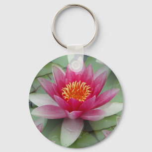 Porte-clés Rose Lotus Water Lily