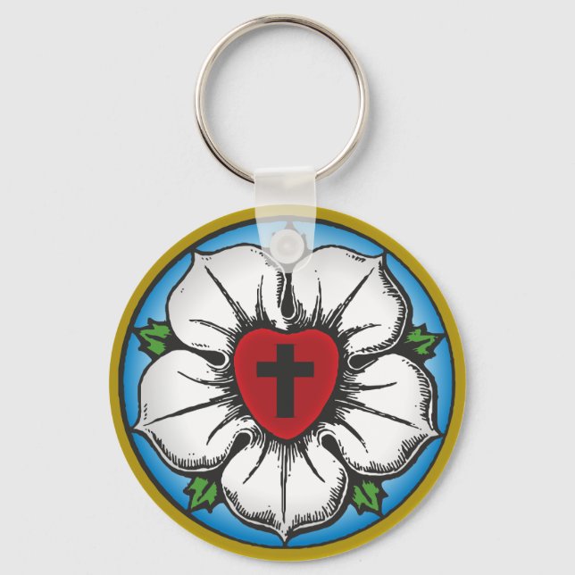 Porte-clés rose luther (Recto)