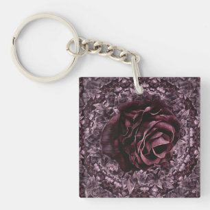 Porte-clés Rose Mandala