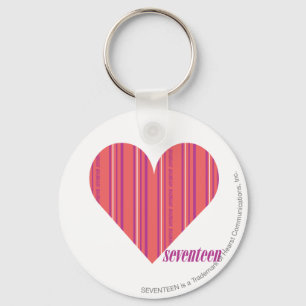 Porte-clés Rose mince 3 de rayures