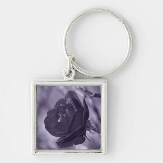 Porte-clés Rose Pourpre (Devant)