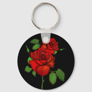 Porte-clés Rose Red Illustration