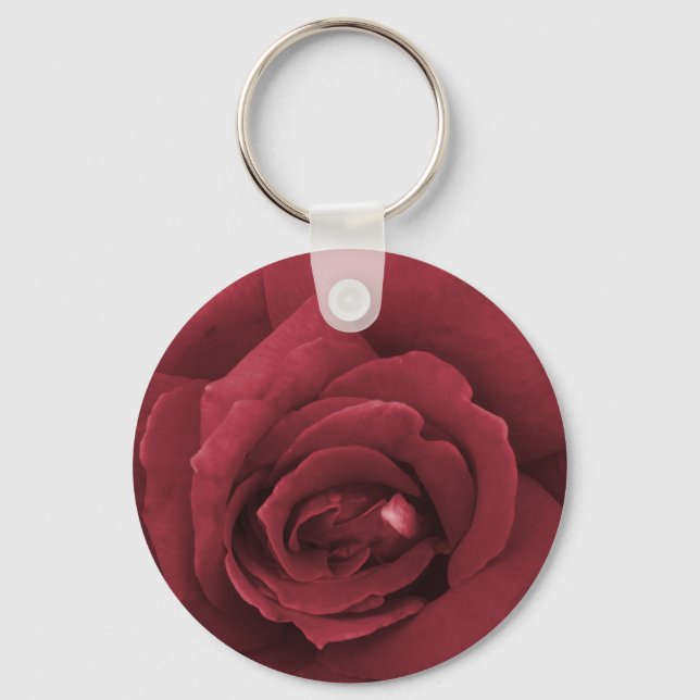 Porte-clés rose rouge (Recto)