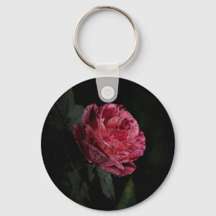 Porte-clés Rose rouge foncé