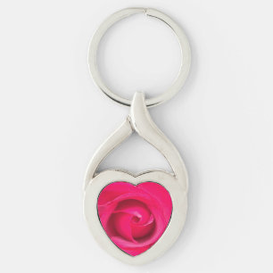 Porte-clés Rose rouge romantique