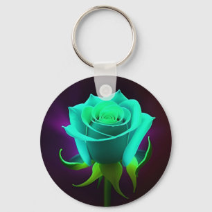 Porte-clés Rose Vert Néon
