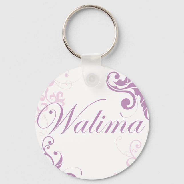 Porte-clés rose walima (Recto)