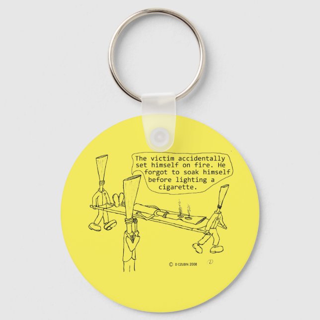 Porte-clés Roseau de cigare brulé (Recto)