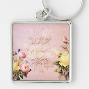 Porte-clés Roses d'espoir et d'amour de foi