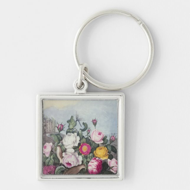 Porte-clés Roses, 'du temple de Flora (Devant)
