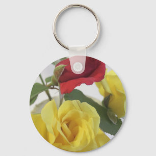 Porte-clés Roses jaunes rouges