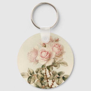 Porte-clés Roses romantiques victoriens vintages