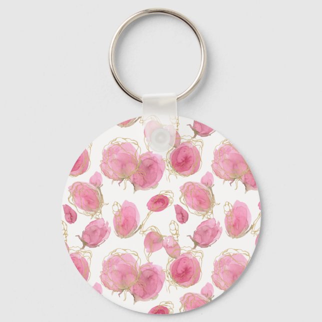 Porte-clés Roses roses (Recto)