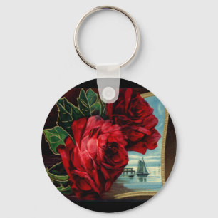 Porte-clés Roses vintages et voilier