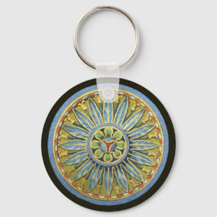 Porte-clés Rosette architecturale antique n° 2