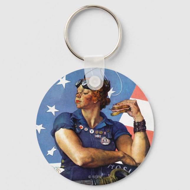 Porte-clés "Rosie la riveteuse" (Recto)