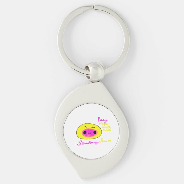 Porte-clés Rosy Maple Moth Cute Mochi Funny Animal Mochi (Devant)