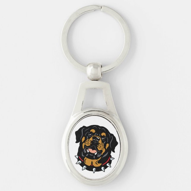 Porte-clés rottweiler (Devant)