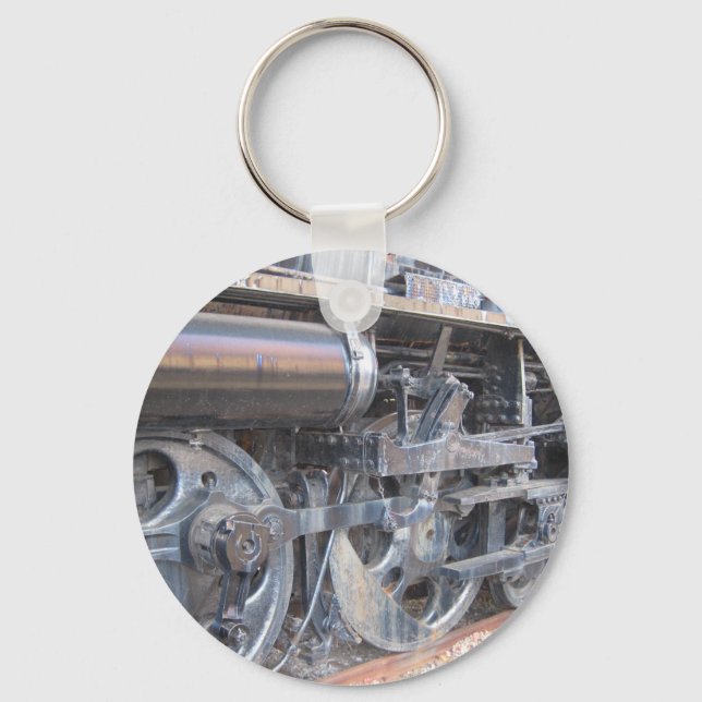 Porte-clés Roues en fer d'un majestueux cheval de fer Locomot (Recto)