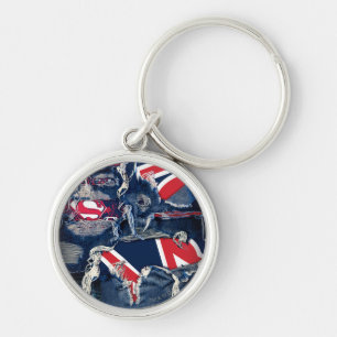 Porte-clés Rouge, blanc et bleu de Supergirl