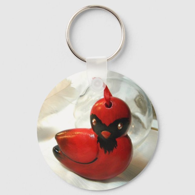 Porte-clés Rouge cardinal I (Recto)