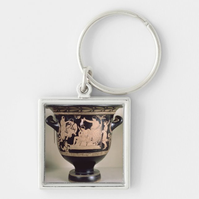 Porte-clés Rouge-chiffre krater de grenier dépeignant Orestes (Devant)