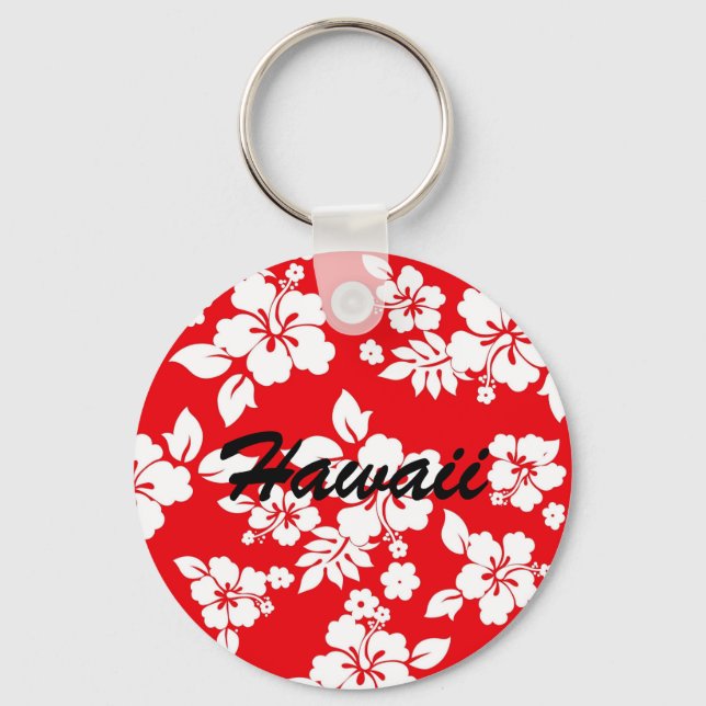 Porte-clés Rouge hawaïen (Recto)