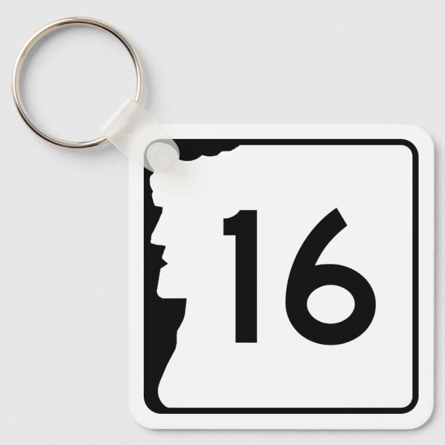 Porte-clés Route 16 (Recto)