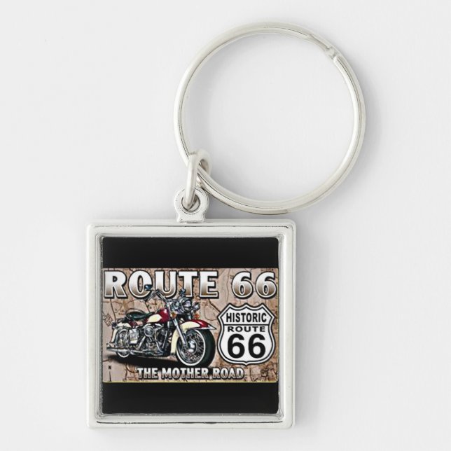 PORTE-CLÉS ***ROUTE 66 AUTOROUTE LÉGENDAIRE*** (Devant)
