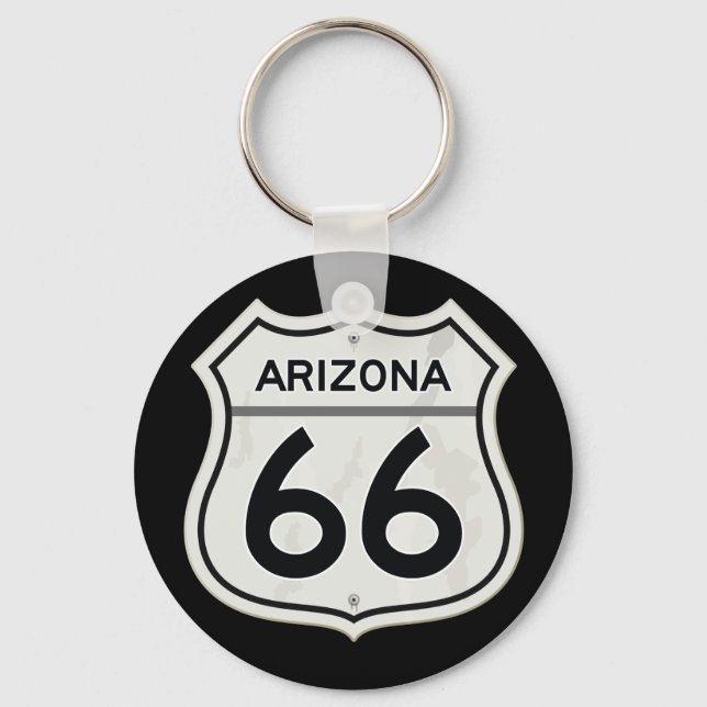 Porte-clés Route 66 de l'Arizona historique (Recto)