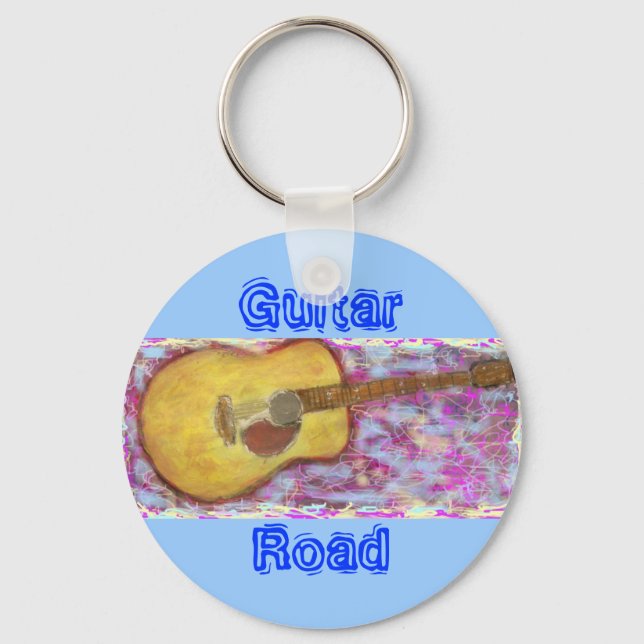 Porte-clés Route de la Guitare (Recto)