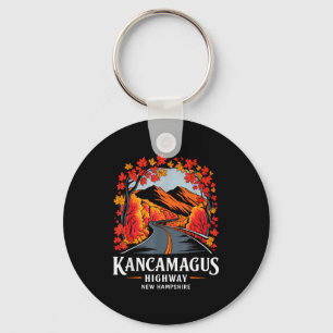 Porte-clés Route Kancamagus New Hampshire Souvenir de feuilla