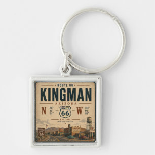 Porte-clés Route Rétro 66 Kingman Arizona Souvenir