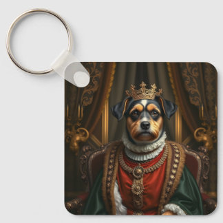 Porte-clés Royal Dog Portrait Porte - clé | Noble Animal King