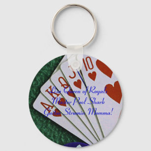 Porte-clés Royal Flush Queen Keychain