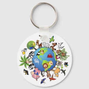Porte-clés Royaume animal