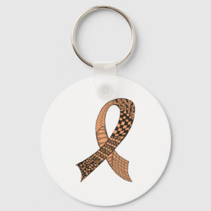Porte-clés Ruban de sensibilisation au cancer de n'importe qu