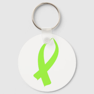 Porte-clés Ruban de sensibilisation (vert citron)