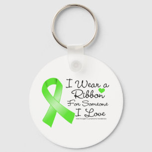 Porte-clés Ruban non Hodgkins Lymphoma Quelqu'un que j'aime