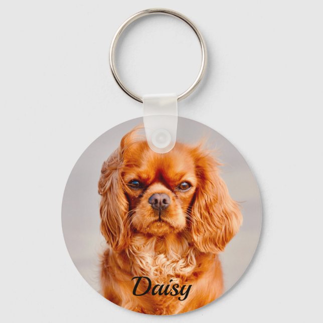 Porte-clés Ruby Cavalier King Charles Spaniel (Recto)