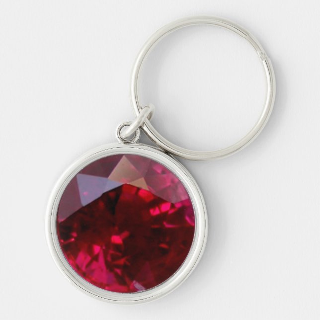 Porte-clés Ruby Gemstone Porte - clé (Devant)