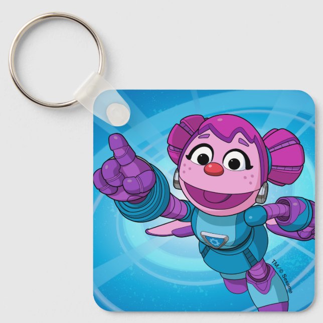 Porte-clés Rue Sésame | Mécaniciens Abby (Recto)