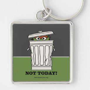 Porte-clés Rue Sésame Oscar le Grouch Pas aujourd'hui!
