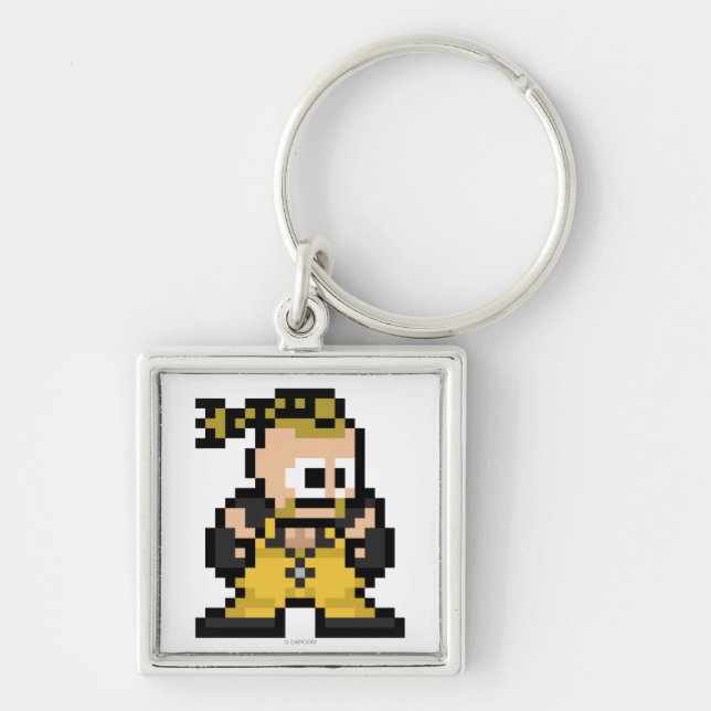 Porte-clés Rufus à 8 bits (Devant)