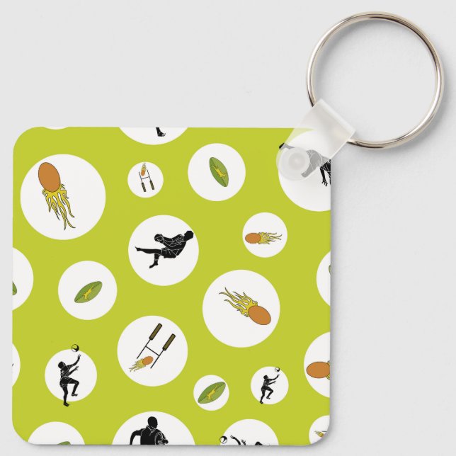 Porte-clés Rugby game are on Keyring to success  (Dos)