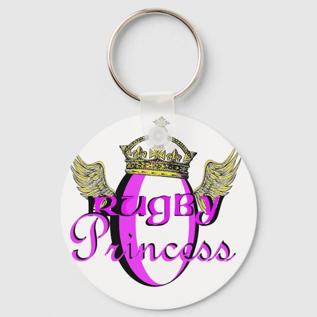 Porte-clés rugby princesse (Recto)