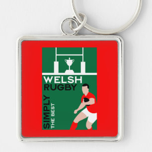 Porte-clés Rugby Wales Fan Art